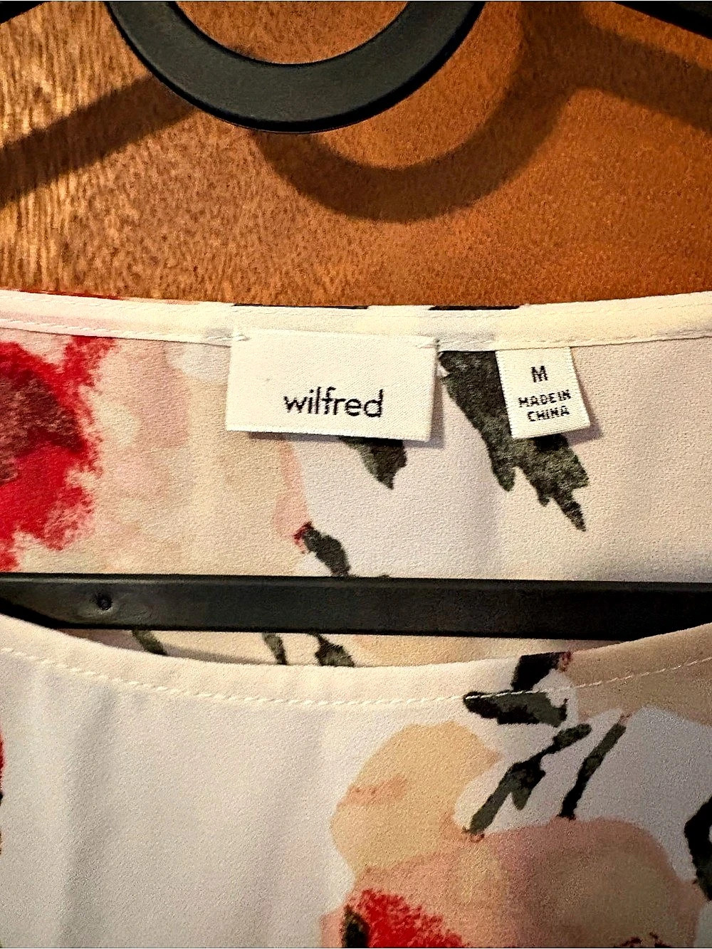 Wilfred Red Rose Floral Print Blouse - Picture 3 of 5